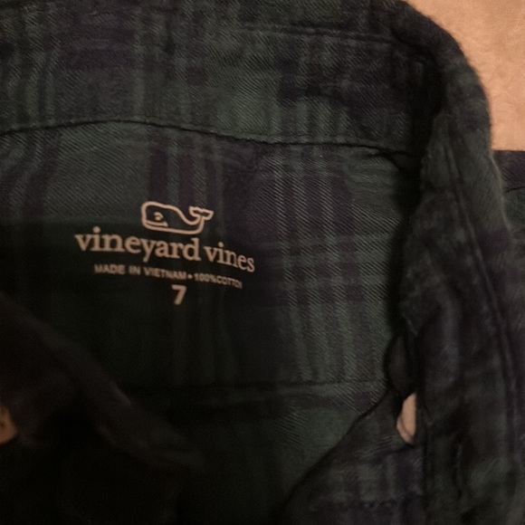 Boys vineyard vines like new Stretch Cotton Flannel size 7 - Picture 3 of 3